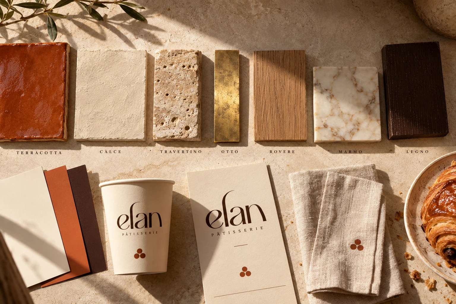 Elan Pâtisserie Material Moodboard