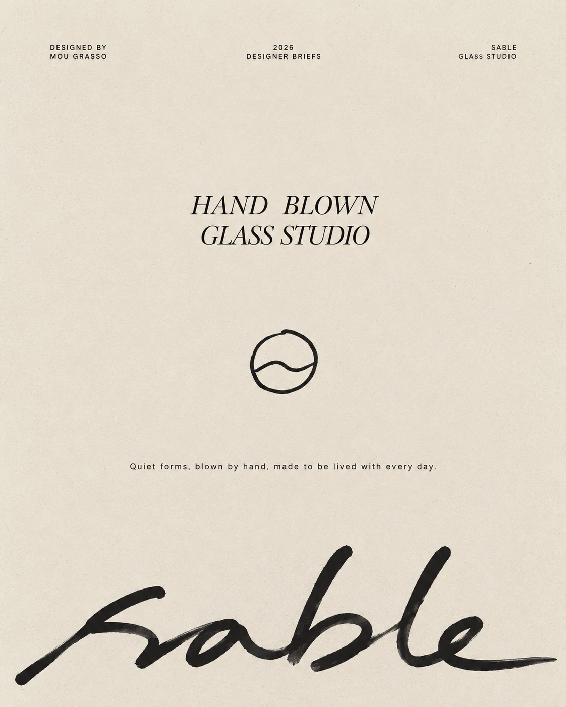 Sable Glass Studio Poster