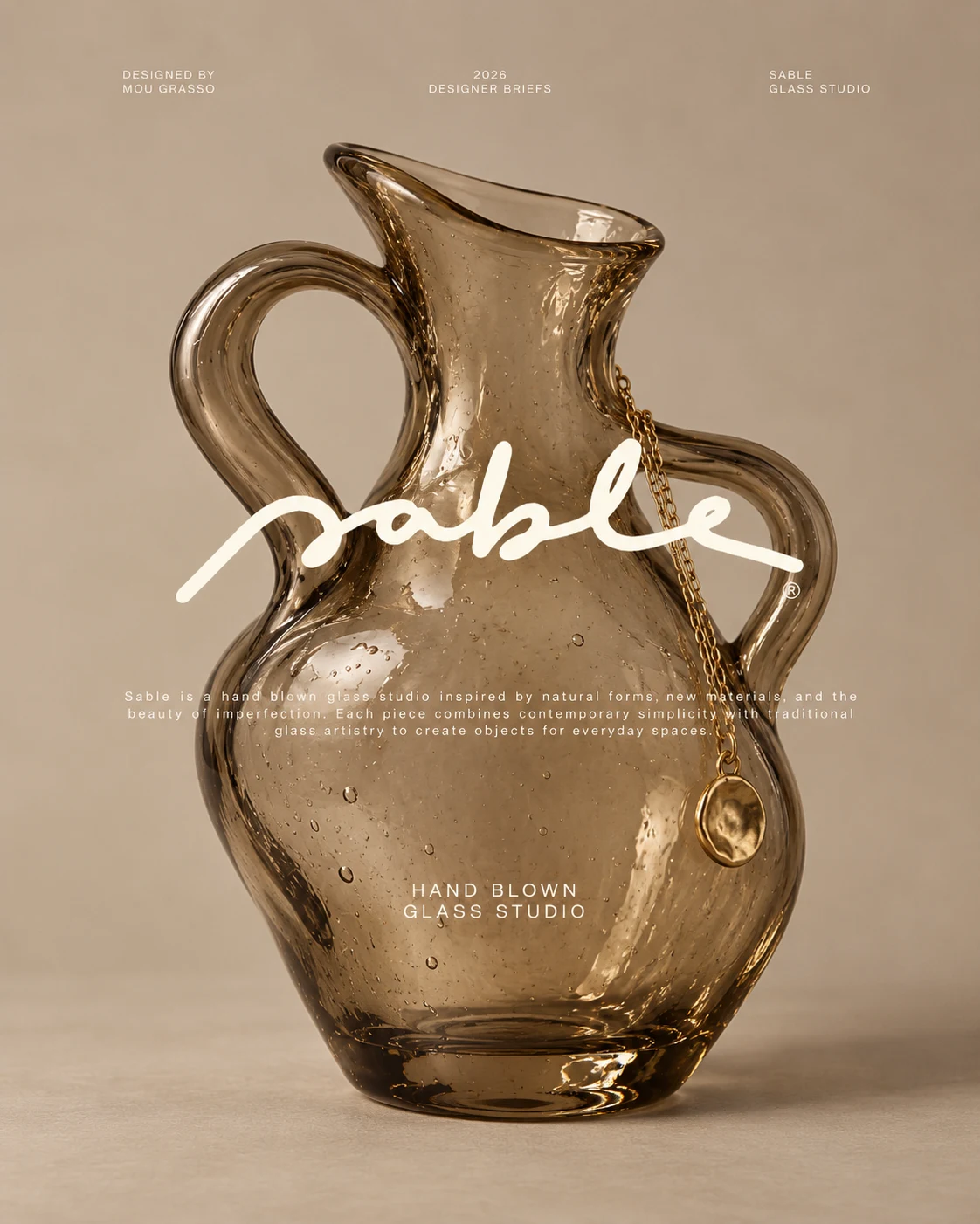 Sable Hand-Blown Glass Studio Poster