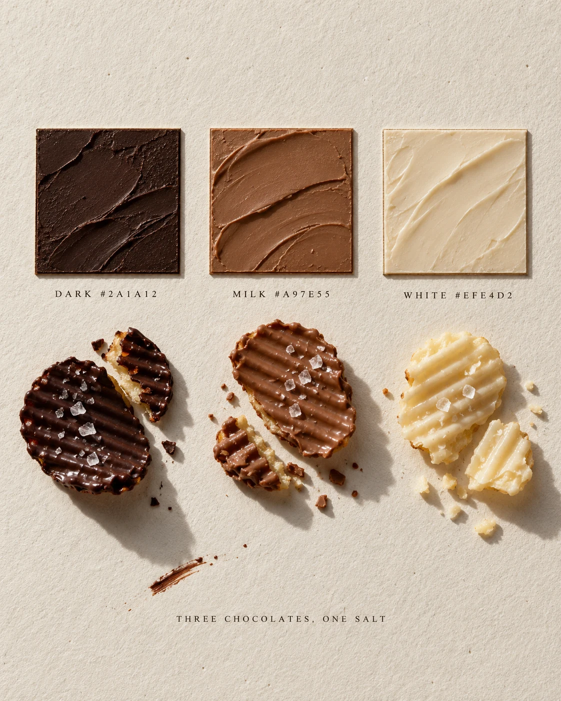 Three Chocolates, One Salt